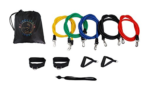 Latex Resistance Bands For Yoga Pilates Abs Exercise Workout Fitness Gym #TOP21