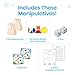 hand2mind Pattern Blocks Pop-Up Learning Activity Center, Create and Play Pattern Blocks, Foam Shapes, 3D Shapes Manipulatives, Geometric Shapes for Kids, Learning Shapes for Kindergarten