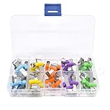 50 pcs Dental Matrix Bands Ring Clip Retainer with Lock Sectional Contoured Matrices Composite Filli