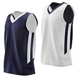 Liberty Imports Reversible Men's Mesh Athletic Basketball Jersey Single for Team Scrimmage (Navy/White...