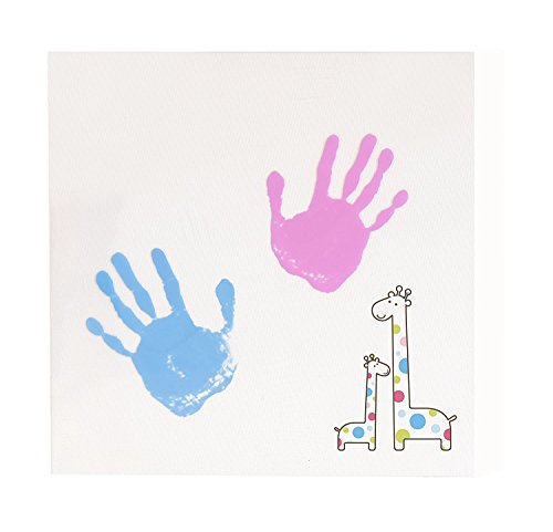 Pearhead Handprint Wall Art Set, White