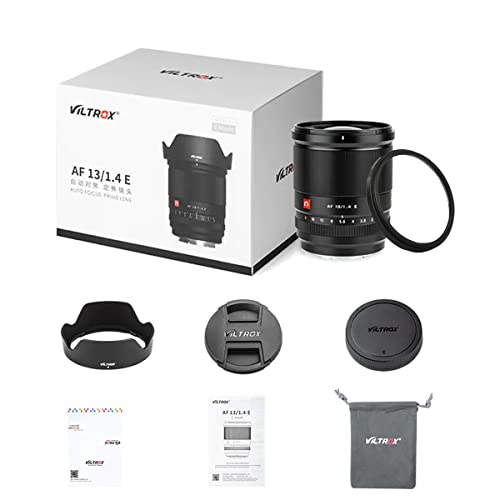 VILTROX 13mm f/1.4 F1.4 E-Mount APS-C Lens, Ultra Wide Angle Autofocus Prime Lens for Sony E-Mount C