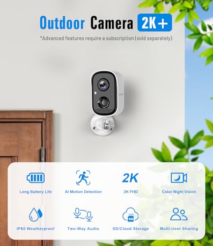 Outdoor Security Camera System Wireless 4-Pack