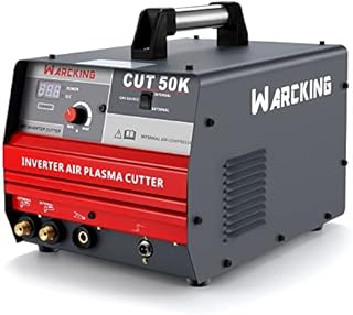 WARCKING 45A Plasma Cutter,With Built-in Air Compressor Touch Pilot Arc Plasma Cutter Machine, 0.3