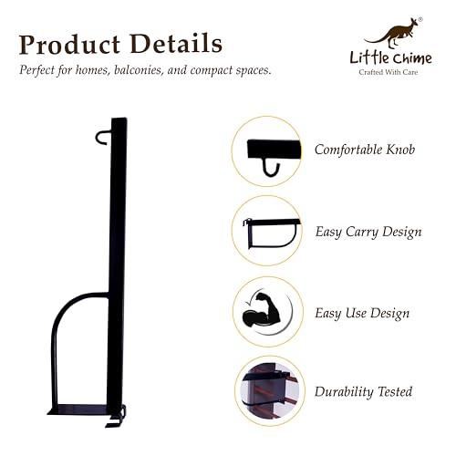 Image of New Born Baby Window Cradle Hanger Rod Metal Jhula /Thottil Stand for Infants | Heavy Duty Hanging Cradle Support | Safe & Durable Baby Swing Holder - Upto 15 Kgs
