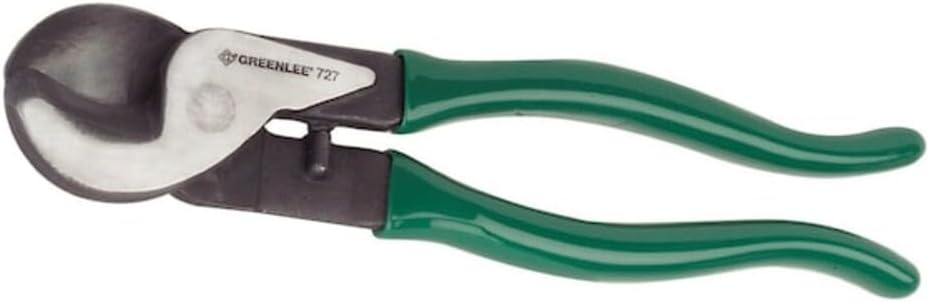 Greenlee 727 9-3/4" Handheld Cable Cutter for Copper and Aluminum Cables Up to 2/0, 70 Square Millimeters