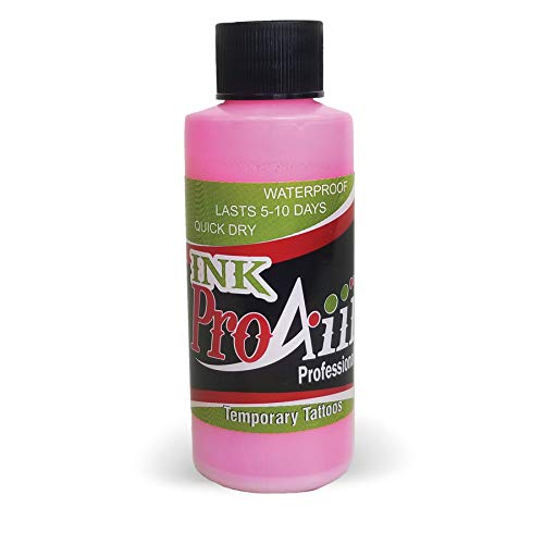 Body Paint - ProAiir Temporary Tattoo Ink - 4.2 oz (120ml) Bubblegum Pink