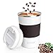 KETIEE Tazza Termica Caffe - 380ml Termos caffè Tazza da Viaggio Termica per Caffe Senza BPA, Tazza Termica da Viaggio Isolata Riutilizzabile, Thermo Coffee Mug-to-Go in Acciaio Inossidabile, White