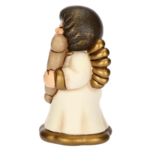 THUN, Angelo Amore con Freccia e Arco in Ceramica Decorata a Mano, Versione Piccola, Linea Angel Love, 4.5 x 4.3 x 7.5 cm h - Immagine 1