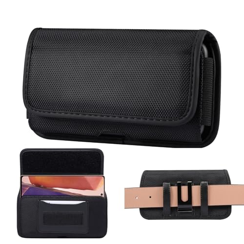 Funda para teléfono Funda de nailon ultra resistente compatible con Galaxy S25, S24, S23, S22, S21 y S20. Estuche con clip Compatible with cinturón. Compatible con Sony Xperia 10, Xperia Pro. Funda pr