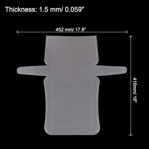 Image of MECCANIXITY 2Pcs Plastic Mesh Canvas Sheet 6 Count 41.5 cm / 16.3 inch for Crochet Bag Making Crossbody Bag Blank Canvas for Embroidery Needlepoint, Bag, Knit Crochet Mesh, White