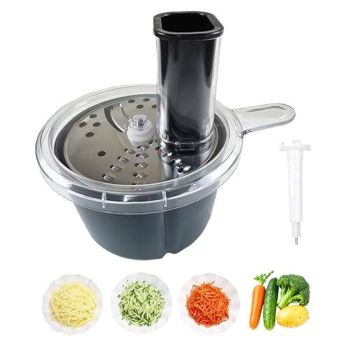 Coupe Legumes Multifonctions pour TM5 TM6, Taille Legumes Spaghetti Rougée Végétale Accessoire Cuisine Râpe à Légumes en Acier Inoxydable ABS pour...