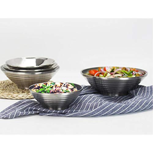 Tigela de metal para sopa/macarrão da Homozy para salada/cereal / - 20 cm