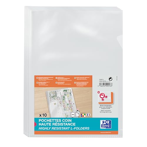 Elba Fard’or insteekmap L-model A4 PVC 150µ glashelder kunststof kleurloos pak 10