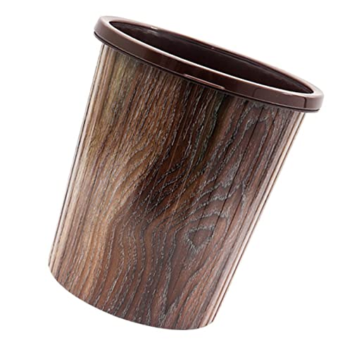ABOOFAN 1pc Retro Trash Can Rubbish Container Wastes Container Bathroom Waste Storage Garbage Container Home Garbage Bin Household Trash Bin Garbage Can Home Trash Can Retro Rubbish Can