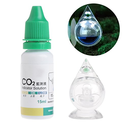CADANIA CO2 Indicator Aquarium Kooldioxide Water Drop Shaped Checker Monitor Tester Lange termijn - Afbeelding 3