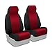 Coverking Custom Fit Front 50/50 Bucket Seat Cover for Select Suzuki Aerio Models - Neoprene (Red with Black Sides)