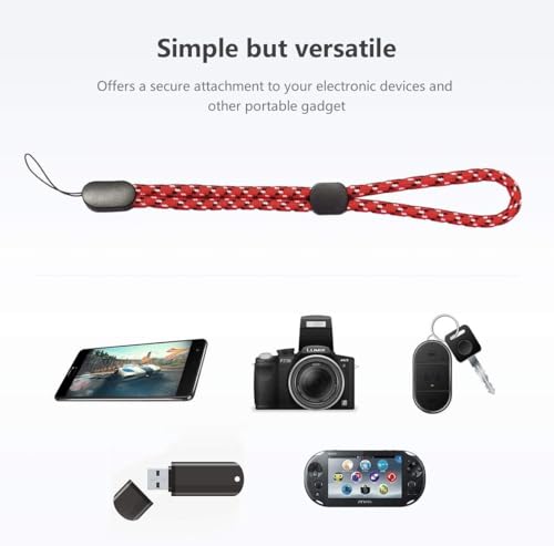 Image of Hand Wrist Strap Lanyard, Adjustable Wristlet Hand Strap Nylon Lanyard with Quick-Release for Cell Phone Cases, Cameras, Keychains, USB Flash Drives, Tablets, Gopro and Other Portable Items