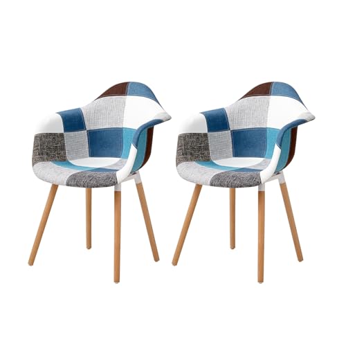 【Design Intimo】Lo schienale ergonomico curvo si adatta perfettamente alla schiena; la sedia è inoltre dotata di un comodo design dei braccioli, che ti consente di appoggiarti più rilassato durante la cena.