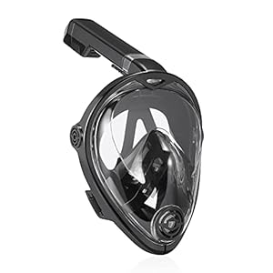 YOOKEA Schnorchelmaske, Faltbare Tauchmaske, Müheloses Atmen, 180-Grad-Sicht Vollmaske mit Anti-Fog Anti-Leck Technologie 1 Schnorchelmasken 418 jrPDy2L. SS300 【CO2 SICHER】 Dank innovativer Technik atmen Sie jederzeit tief durch. Im Vergleich zu anderen Vollgesichtsmasken, wird Deine ausgeatmete Luft seitlich rausgeleitet. Dies unterbindet die gefährliche Pendelatmung und Sie bewahren immer einen klaren Kopf
【180° PANORAMABLICK】 Die ergonomisch gestaltete Schnorchel-Maske passt genau über das ganze Gesicht. Die YOOKEA Schnorchelmaske begeistert mit enormer Sicherheit und einem extragroßen 180°-Panoramafenster für ein uneingeschränktes Taucherlebnis
【FDA SILIKON】 Die Tauchermaske wird aus Silikon hergestellt und besitzt die US-Lebensmittelaufsicht (FDA) Zertifizierung. Die Vollmaske verfügt über eine Tropf-Stopp-Funktion und bricht oder zerkratzt nicht leicht. Im Vergleich zu den herkömmlichen Masken umweltfreundlicher, stabiler, bequemer und weicher