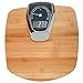 maxVitalis Digitale/Analoge Personenwaage Holz, Mechanisch & Elektronisch LED-Beleuchtung Abschaltautomatik Batterie inklusive Rutschfest, Analoge und digitale Gewichtsangabe, Bis 180 Kg (Bambus)