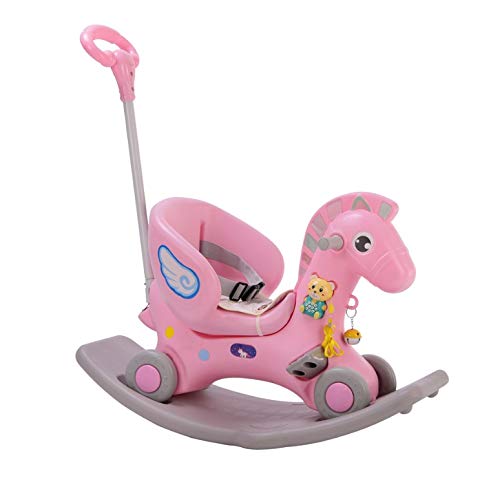 Baby Schommelstoel Kinderen Rit op Paard Speelgoed Kinderwagen met Muziek Baby Rocker Stoel Opvouwbare Vier Wielen… - Afbeelding 5