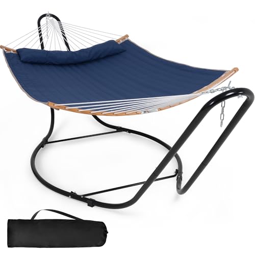 Image of SUNCREAT Hammocks Free Standing Hammock for Outside, Navy Blue