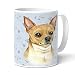 CHIHUAHUA (15) - Tasse, Becher, Teetasse, Häferl mit Henkel. Kaffeebecher mit Chihuahua Zeichnung und passenden Text. Geschenk für alle Hunden Liebhaber.
