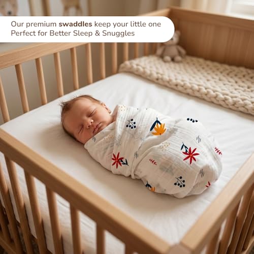 Image of 3-in-1 Baby Sleeping Bag & Carry Nest - Yellow Unisex Baby Nest + 100% Cotton Swaddle Wrap 0-3 Months, Orange Daisy Design - Skin-Friendly, Breathable, Multi-Purpose Bedding Set for Newborns