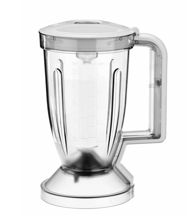 FIGEVIDA Accessorio Bicchiere Mixer Robot per Bosch frullatore 00677472, in plastica Con coperchio