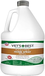 Vet's Best Flea and Tick Home Spray | Flea Treatment for Dogs and Home | Flea Killer with Certified Natural Oils | 96 Ounces Refill
