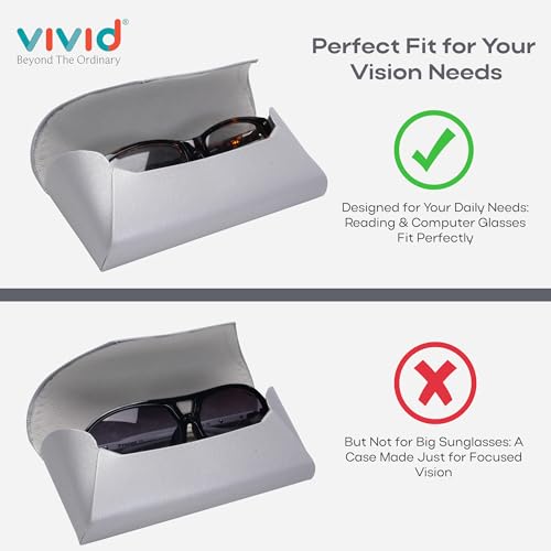 Image of VIVID Unisex Specs Magnetic Eyewear Dabbi Faux Leather Hard Case Cover