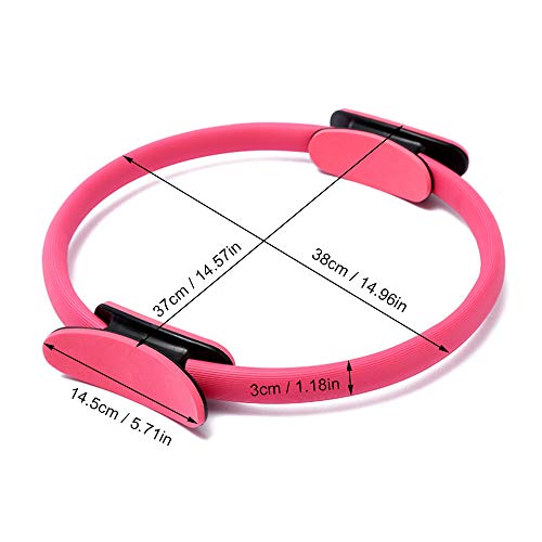 Leeofty Anel de fitness Exercício Anel de Yoga Círculo Pilates para mulher Anel de fitness Exercício