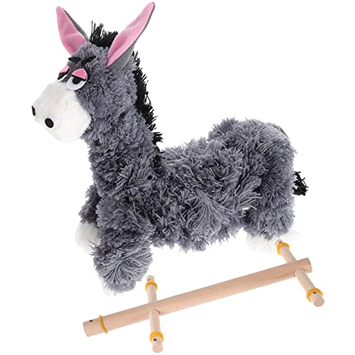 ibasenice Esel Marionette Spielzeug String Tier Handpuppe Stofftier Esel Spielzeug Cartoon Esel Plüsch Pull String Esel Puppe für Eltern-Kinder Interaktives Spielzeug Cover