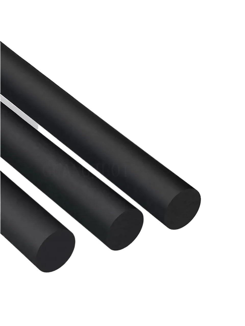 Nylon Rundstab 1 Stück Durchmesser 20–55 mm, schwarzer Polyamidstab, PA6-Stäbe aus reinem Nylon, verschleißfeste Stange for die Bearbeitung, Länge 500(Diameter 40mm)