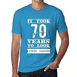 Photo Gallery one in the city uomo maglietta – it took 70 years to look this good – 70 anni idea regalo 70° compleanno t-shirt anniversario stampa grafica vintage anno 1954 novità acqua xl Photo Gallery one in the city uomo maglietta – it took 70 years to look this good – 70 anni idea regalo 70° compleanno t-shirt anniversario stampa grafica vintage anno 1954 novità acqua xl