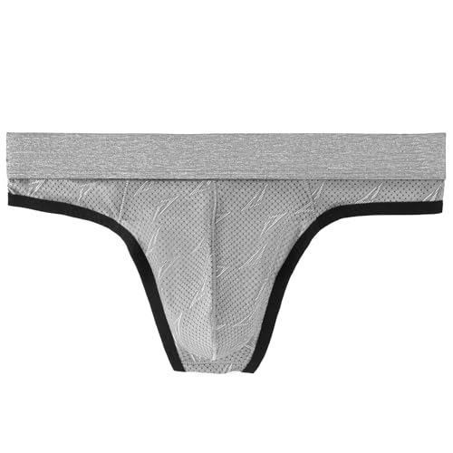 Summer Code Mens Mesh Thong Underwear Elastic Waistband T-Back Underwear Pack3