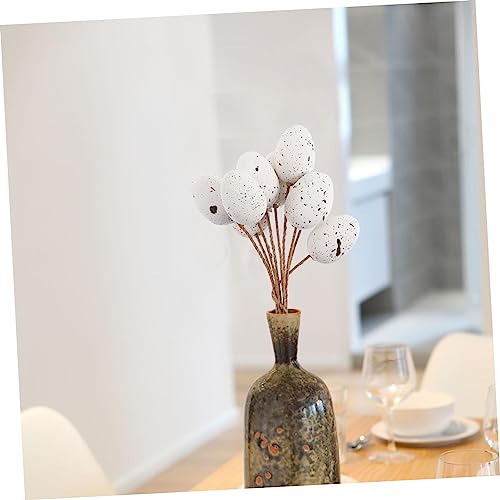 27 piezas de ramas decorativas para Pascua con huevos moteados miniatura 5
