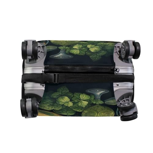 senya Travel Luggage Cover Suitcase Protector St. Patrick's Day Green Theme Washable Baggage Covers Fits 22-24 Inch Luggage4