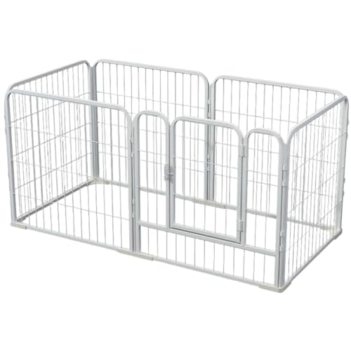 Compatible for 6 Panel Heavy Duty Portable Pet Playpen, Dog Cat Exercise Fence Crate Kennel with Door for Puppies Rabbits, Indoo