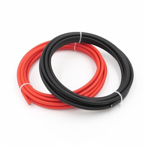 Outdoor Extension Solar Panel Extension Wire Jacket Copper Cable 6mm2 4mm2 2.5mm2 10AWG 12AWG 14AWG Panels Connection Red Black Solar sheathed (Size : 7Meter, Color : 10AWG 6mm2)