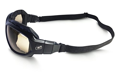 GYST Sunglasses with photochromic smoke brown lenses, matte black frame (SG1-15)