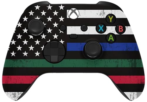 Image of Custom Controllerzz Wireless Controller for Microsoft Xbox Series X /S & Xbox One - Custom Soft Touch Feel - Custom Series X /S Controller (X /S Thin Line Tribute)