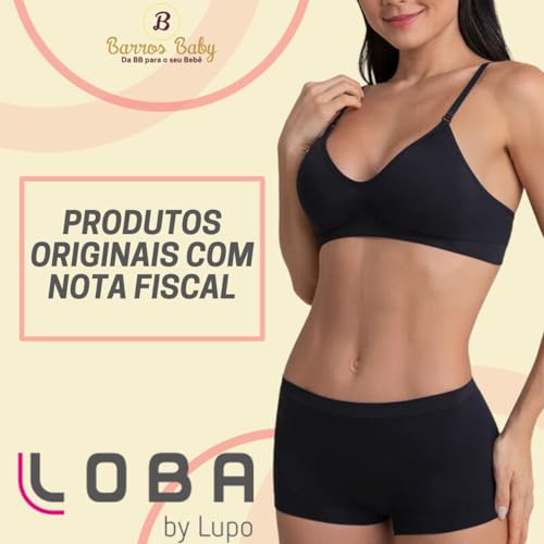 Sutiã Sem Costura Loba Lupo Com Bojo Removível Touch 41901 - Preto GG