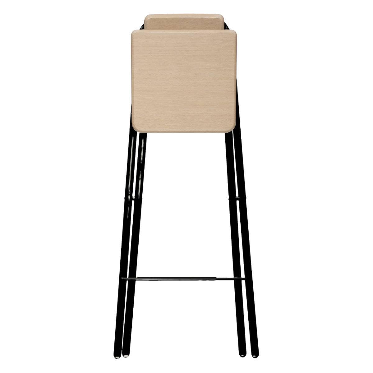 Atmosphera - Chaise de Bar Pliante Effêt chêne Naturel Louna