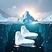Jinshining 2Pcs Iceberg Model Realistic Arctic Miniature Iceberg 3D Model Polar Bear Christmas Decorations Cake Decoration Craft Home Decoration Cake and Cupcake Toppers Icing and Decorations Cooking