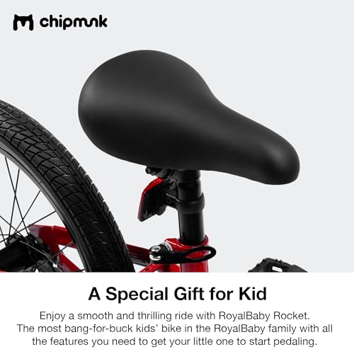 Image of Chipmunk Kids Bike 12 14 16 18 Inch Bicycle with Training Wheels Beginners Boys Girls Ages 3-10 Years Multiple Colors