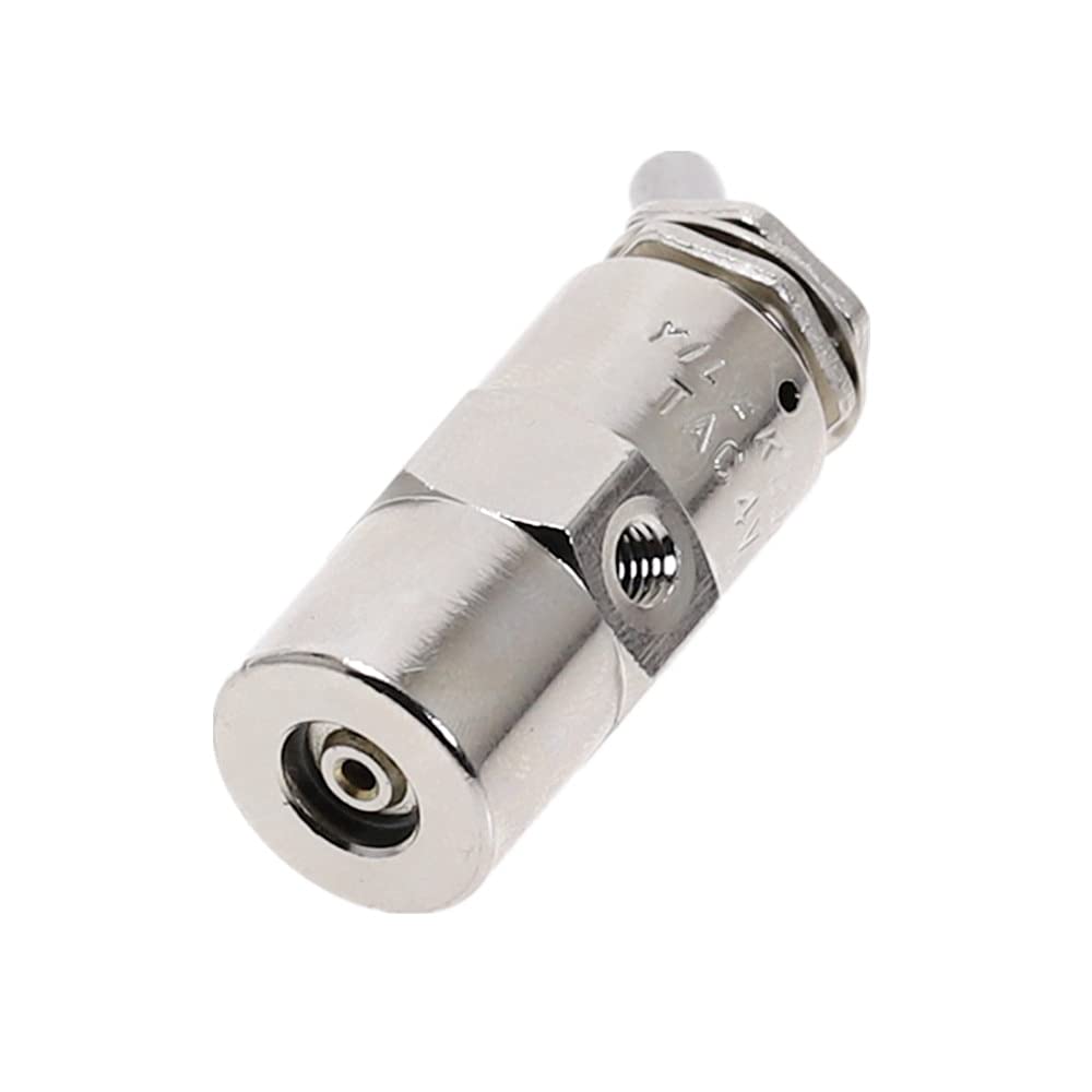 Interrupteur à Bascule, vanne mécanique Soupape d'échappement 2 Positions 5 Voies Interrupteur à Bascule mécanique cylindrique à air pneumatique avec raccords TAC2-4V MTDHH(4mm)