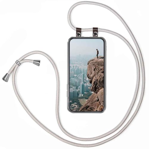 Chaîne de téléphone pour Xiaomi 14 Ultra coque cordon amovible argenté