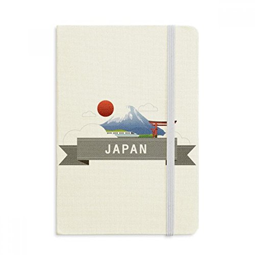 Carnet Mont Fuji en tissu de qualité premium un journal A5 au design japonais élégant
